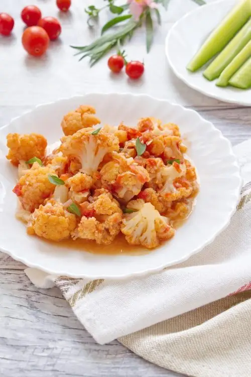Middle Eastern Braised Cauliflower