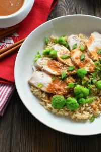 Miso Brown Rice and Chicken Salad