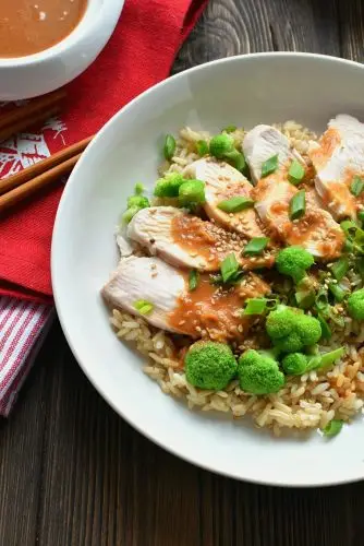 Miso Brown Rice and Chicken Salad