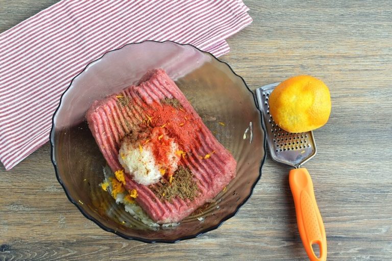 Step 1 - Moroccan Turkey Meatballs with Citrus Couscous