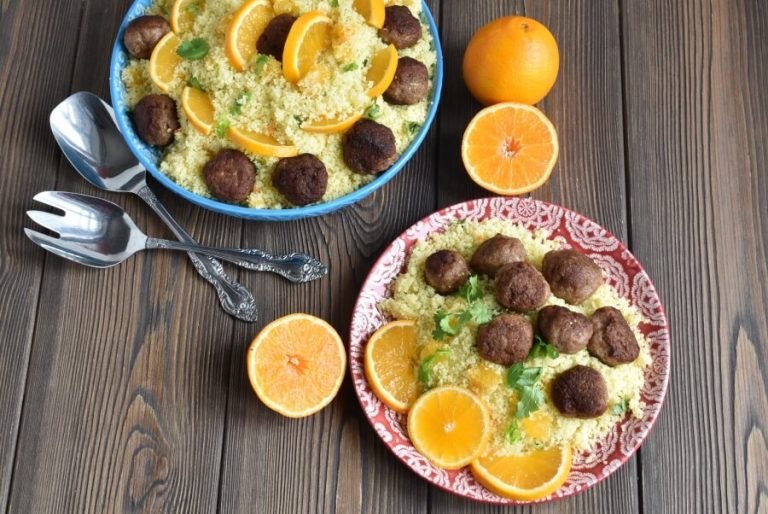 Step 6 - Moroccan Turkey Meatballs with Citrus Couscous