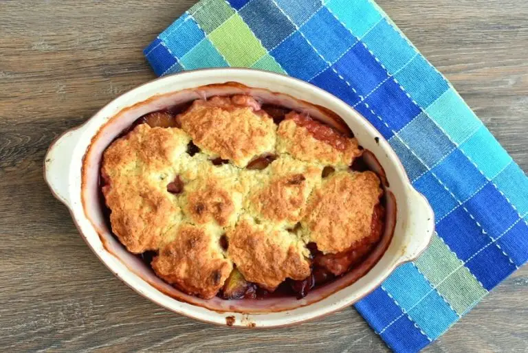 Step 6 - Plum Cobbler
