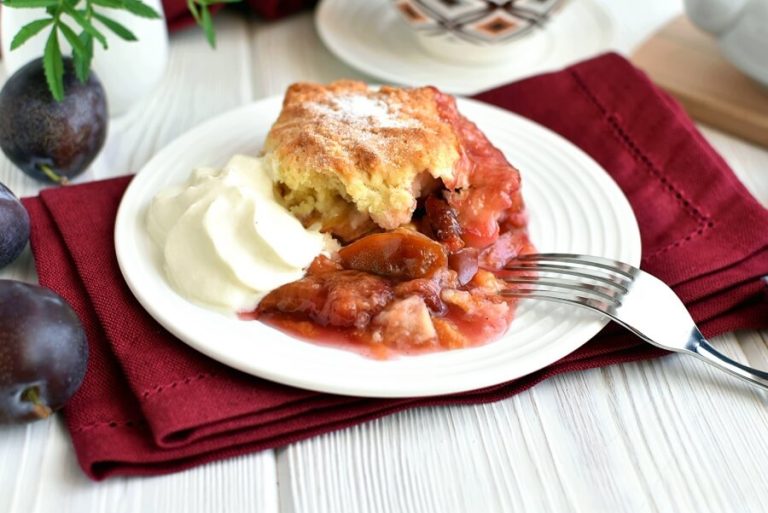 Step 7 - Plum Cobbler