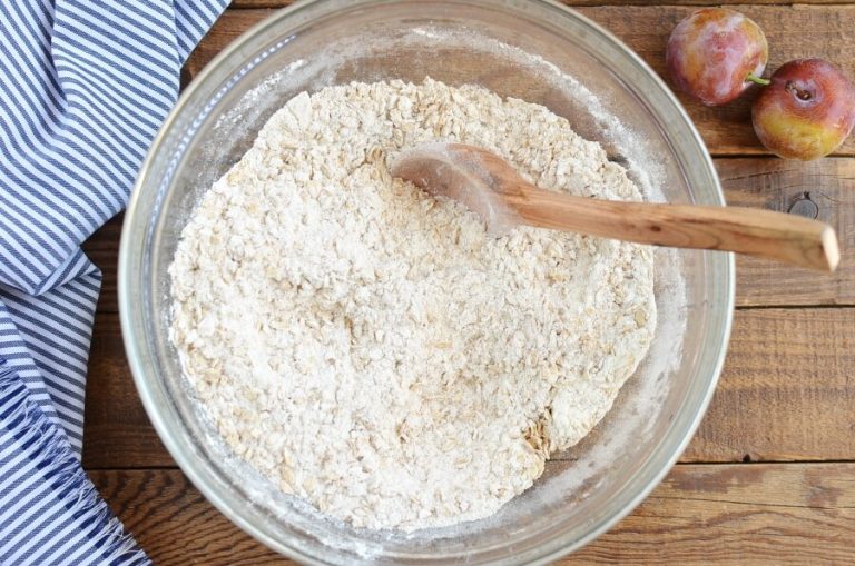 Step 2 - Plum Oat Muffins