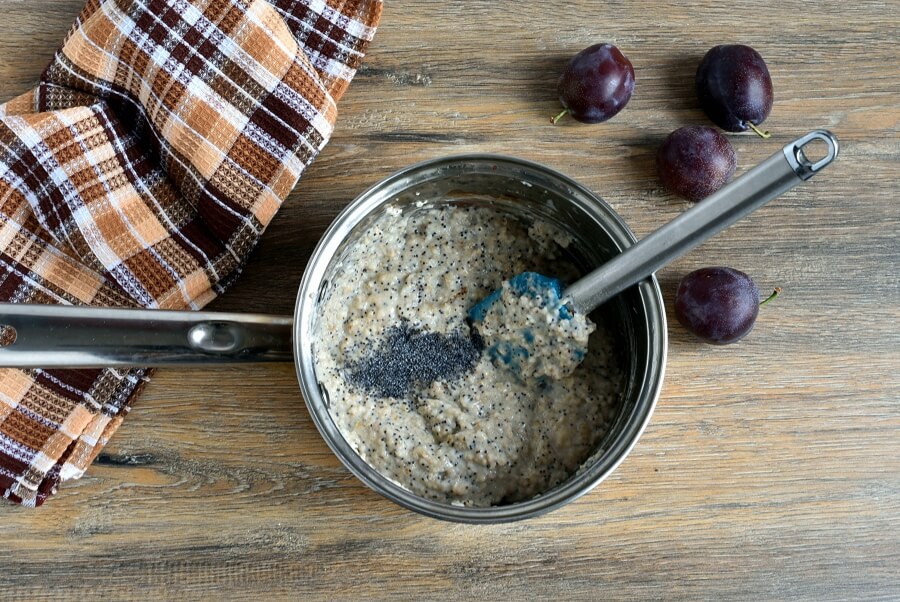 Plum Poppy Seed Oatmeal recipe - step 2