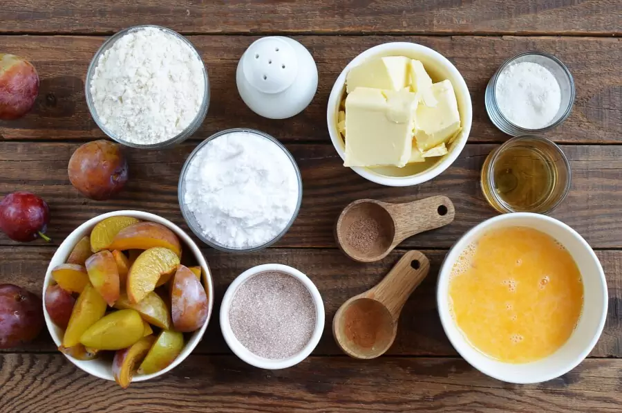 Ingredients for Plum Pound Cake