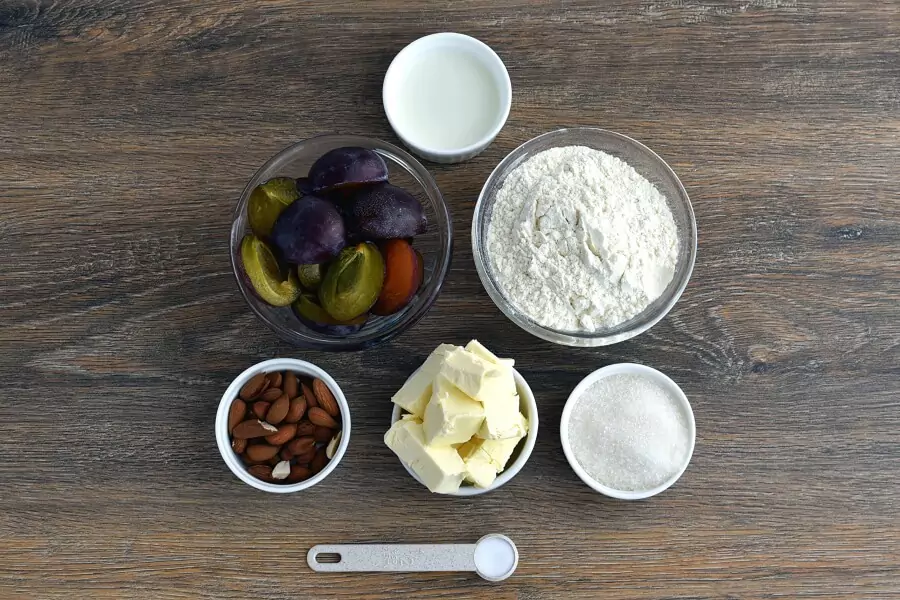 Ingredients for Plum Tart