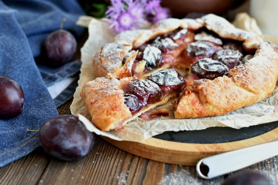 Plum Tart Recipe-How to make Plum Tart-Delicious Plum Tart