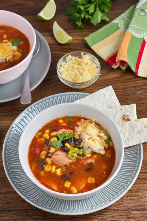 Quick Chicken and Black Bean Soup