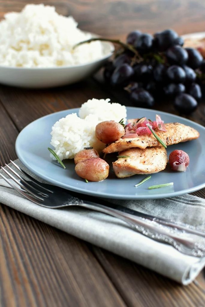 Roasted Chicken Grapes Rosemary