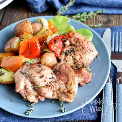 Roasted-Chicken-Thighs-Peppers-and-Potatoes-Recipe-How-to-make-Roasted-Chicken-Thighs-with-Peppers-and-Potatoes-Delicious-Roasted-Chicken-Thighs-with-Peppers-and-Potatoes