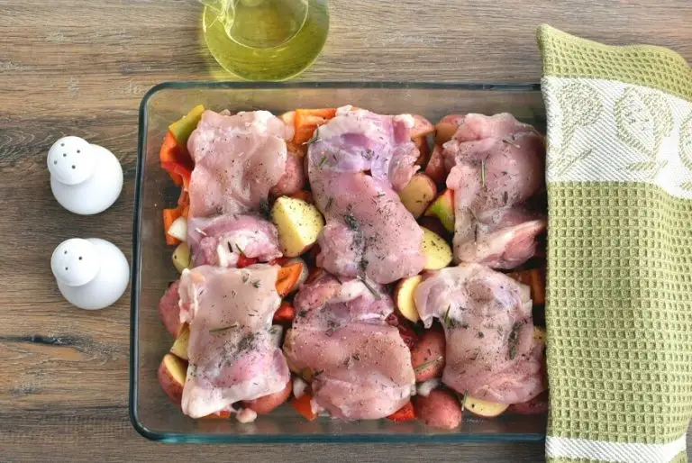 Step 3 - Roasted Chicken Thighs with Peppers and Potatoes