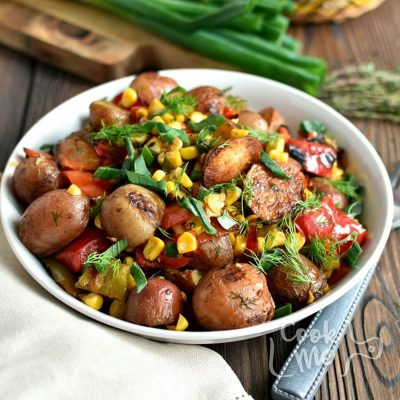 Roasted Potato Vegetable Salad Recipe-How to make Roasted Potato Vegetable Salad-Delicious Roasted Potato Vegetable Salad