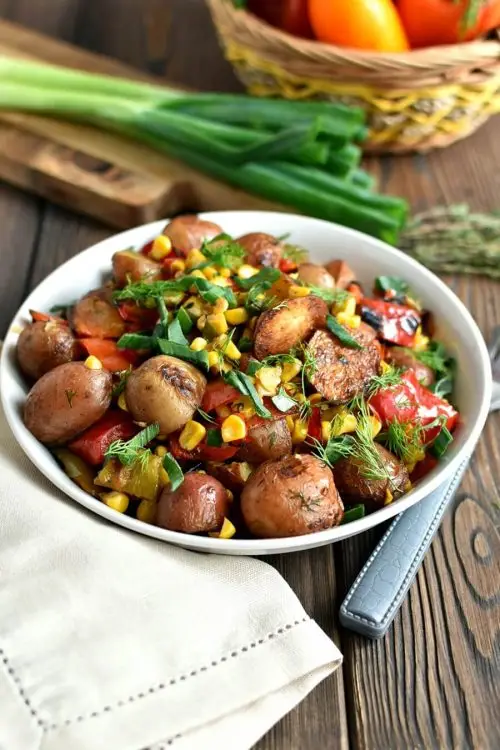 Roasted Potato Vegetable Salad