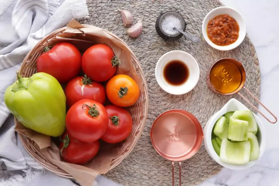 Ingredients for Rustic Gazpacho