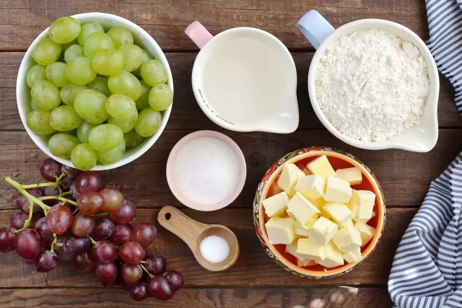 Ingredients for Rustic Grape Tarts