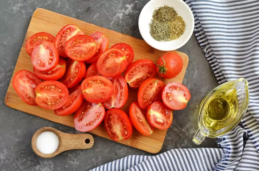 Ingredients for Semi-Dried Tomatoes