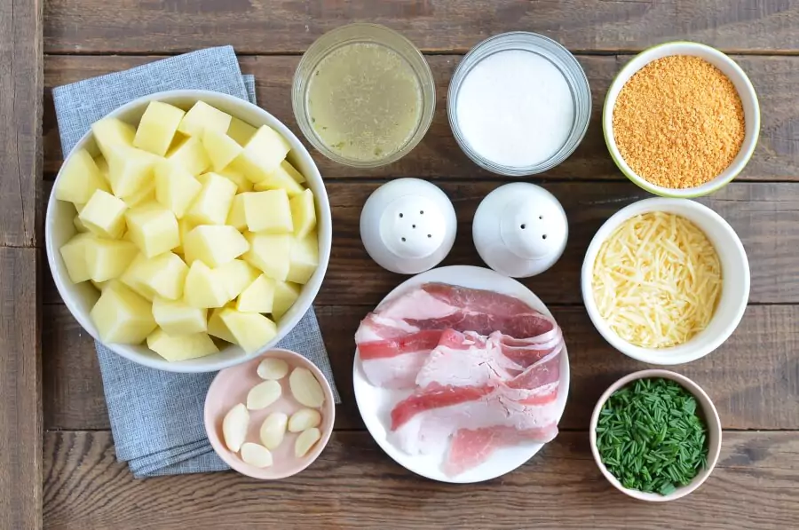 Ingredients for Simply Smashed Potato Cakes