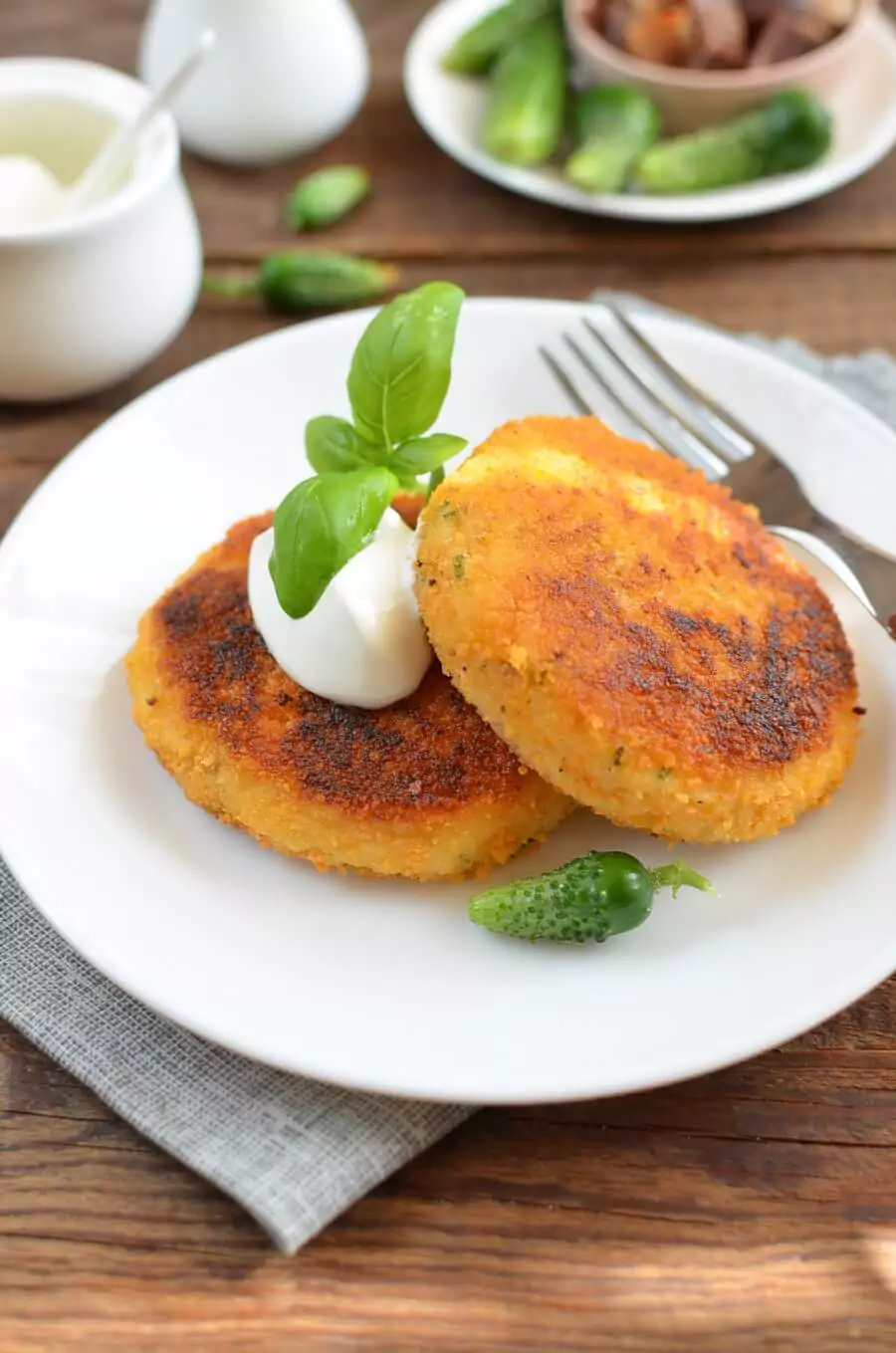 Simply Smashed Potato Cakes