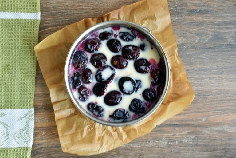 Step 8 - Spiced Plum Custard Cake