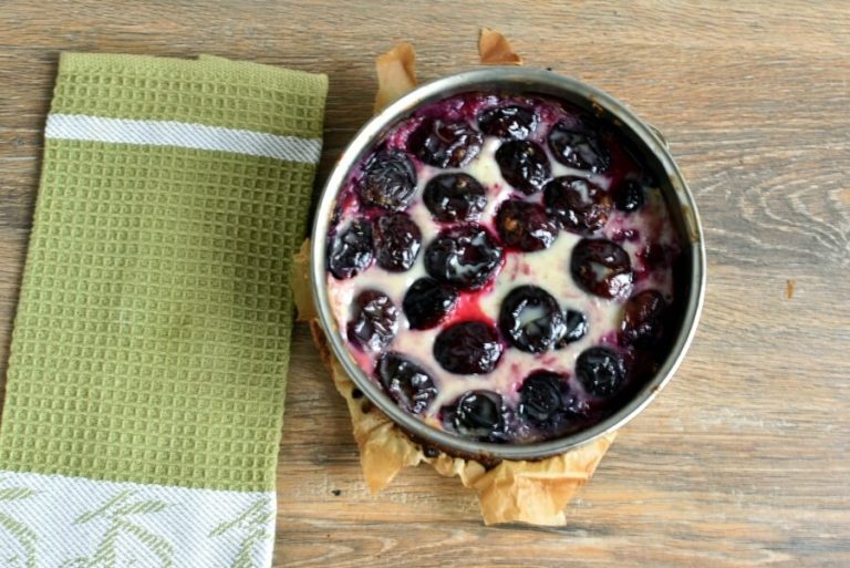 Step 8 - Spiced Plum Custard Cake