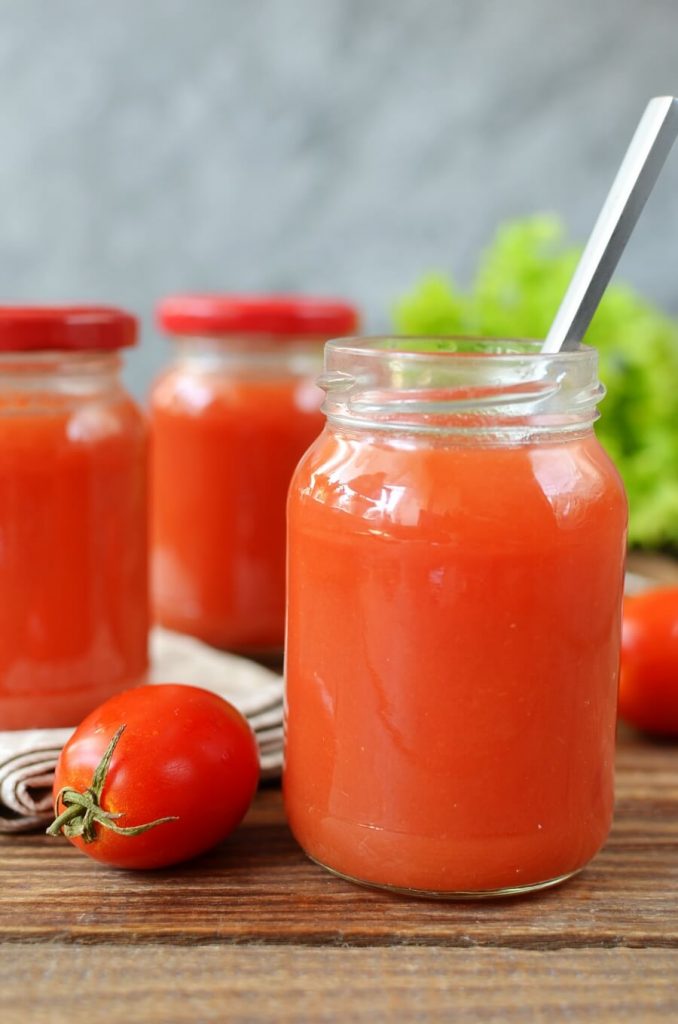 Homemade Smooth Tomato Puree