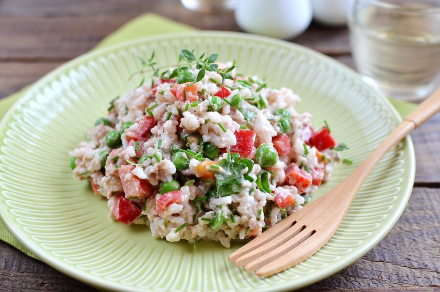 Tuna Rice Salad Recipe-How To Make Tuna Rice Salad-Delicious Tuna Rice Salad