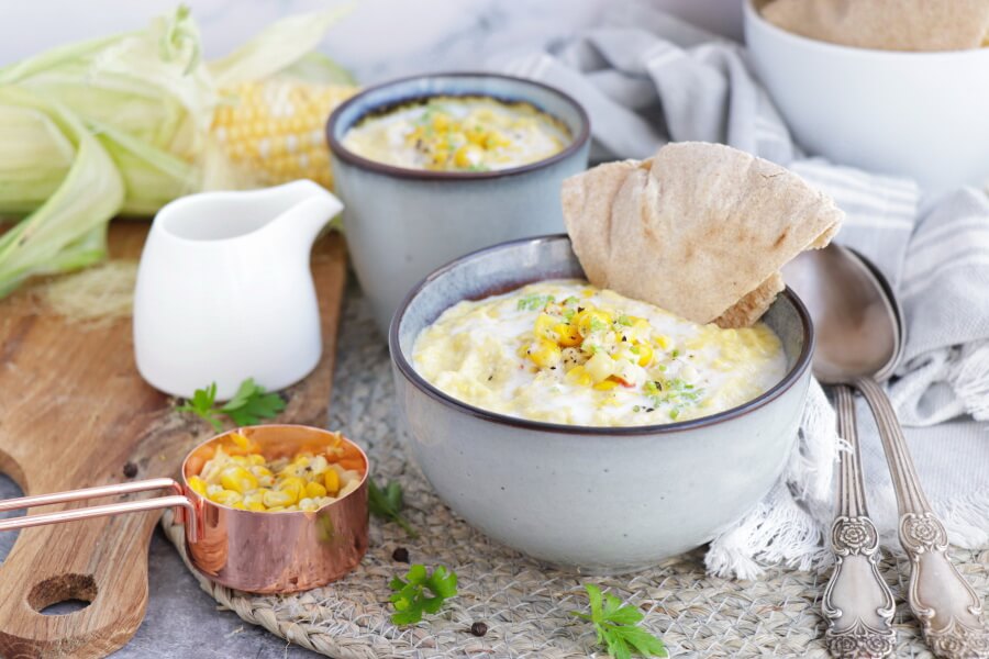 Vegan Corn Chowder Recipe-Vegan Corn Chowder Soup-Delicious Vegan Corn Chowder