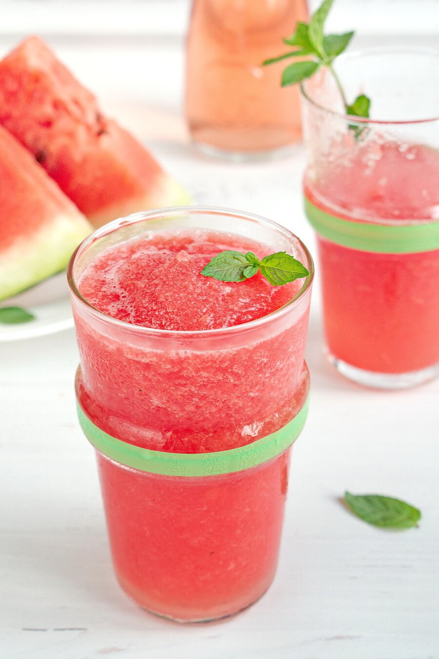 Watermelon Matcha Slushy