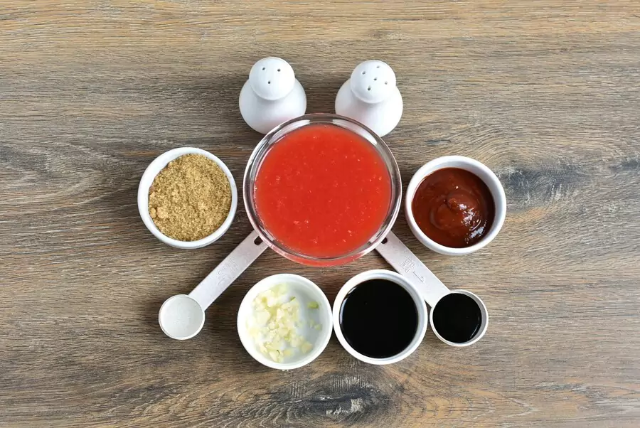 Ingredients for Watermelon Homemade BBQ Sauce