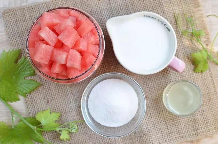 Ingredients for Watermelon Yogurt Popsicles