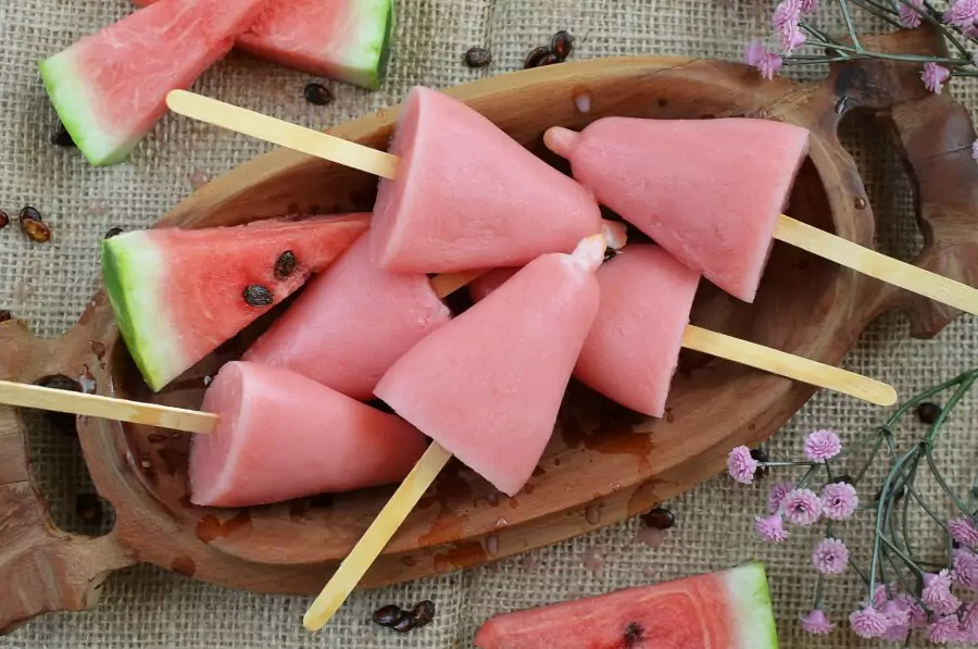 Watermelon Yogurt Popsicles