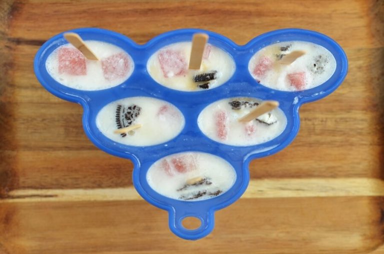 Step 4 - Watermelon and Cream Ice Pops
