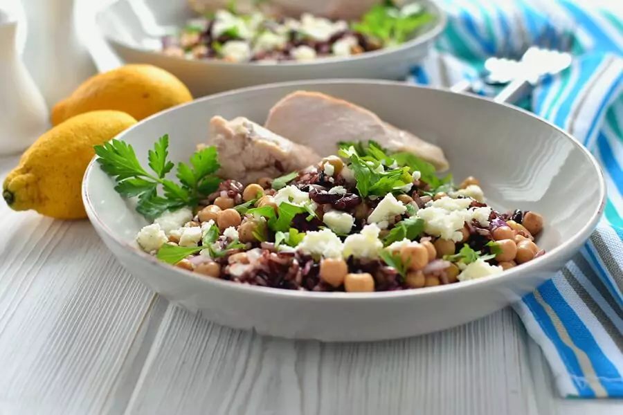 Wild Rice and Feta Salad