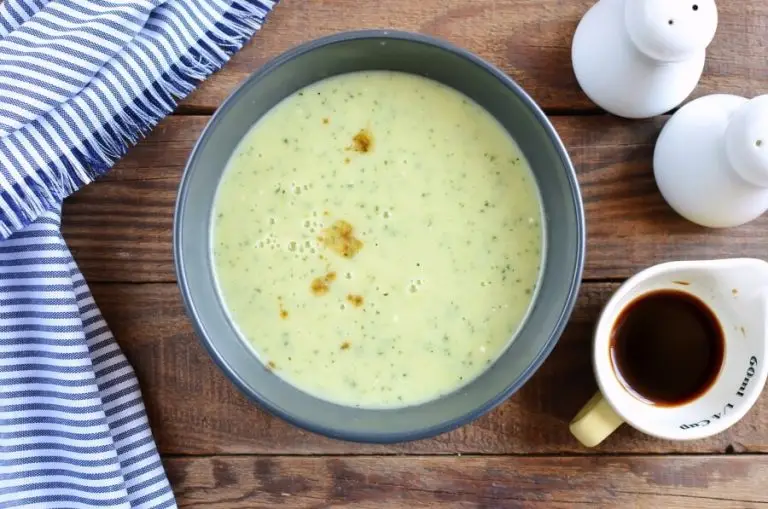 Step 7 - Zucchini Soup with Creme Fraiche