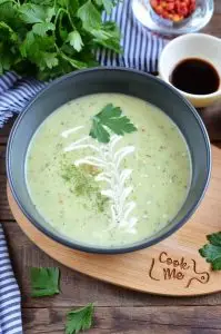 Zucchini Soup with Creme Fraiche