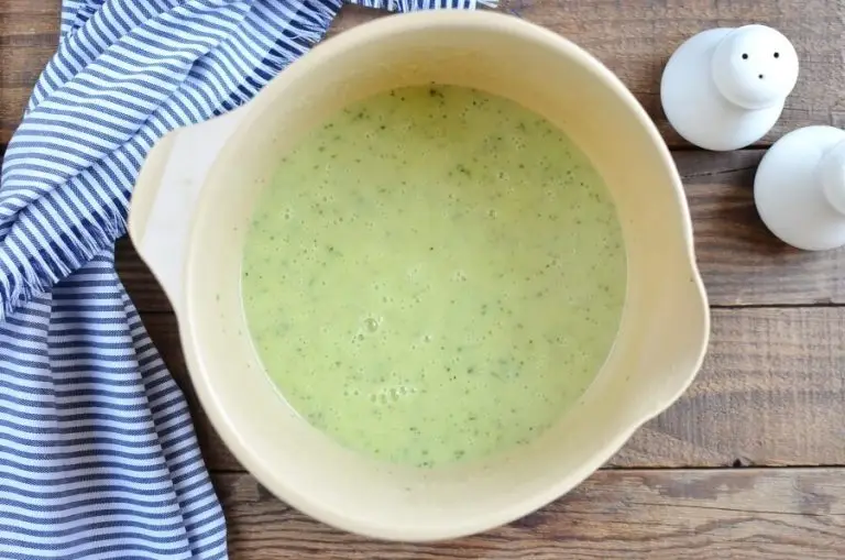 Step 4 - Zucchini Soup with Creme Fraiche