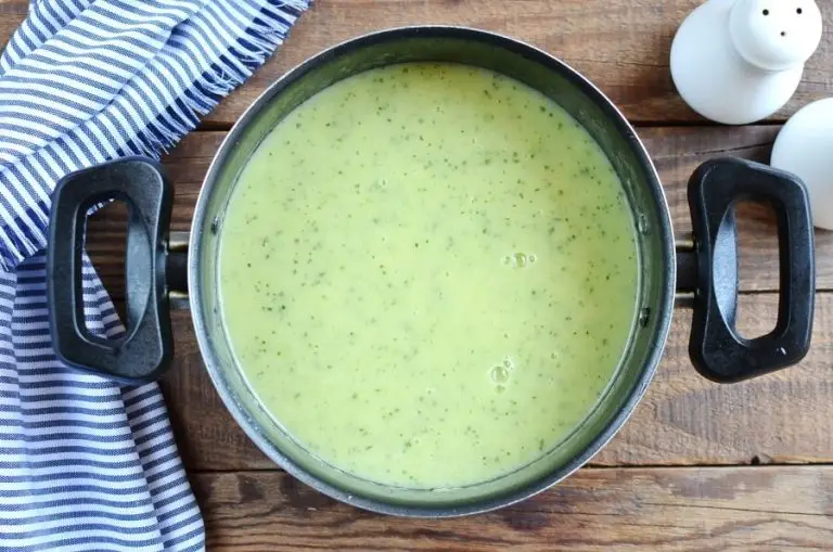 Step 5 - Zucchini Soup with Creme Fraiche