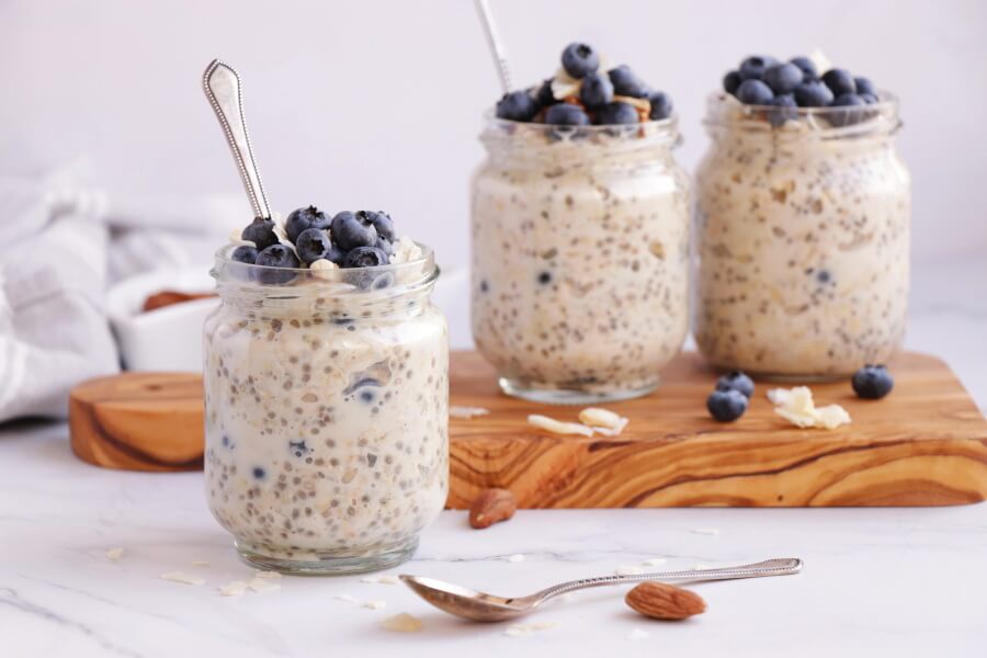 How to serve 5 Ingredient Blueberry Chia Overnight Oats