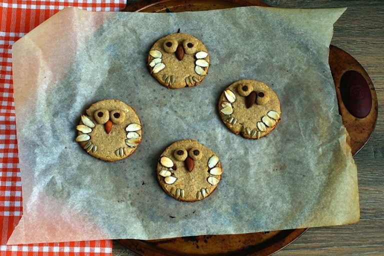 Step 8 - Almond Shortbread Owls