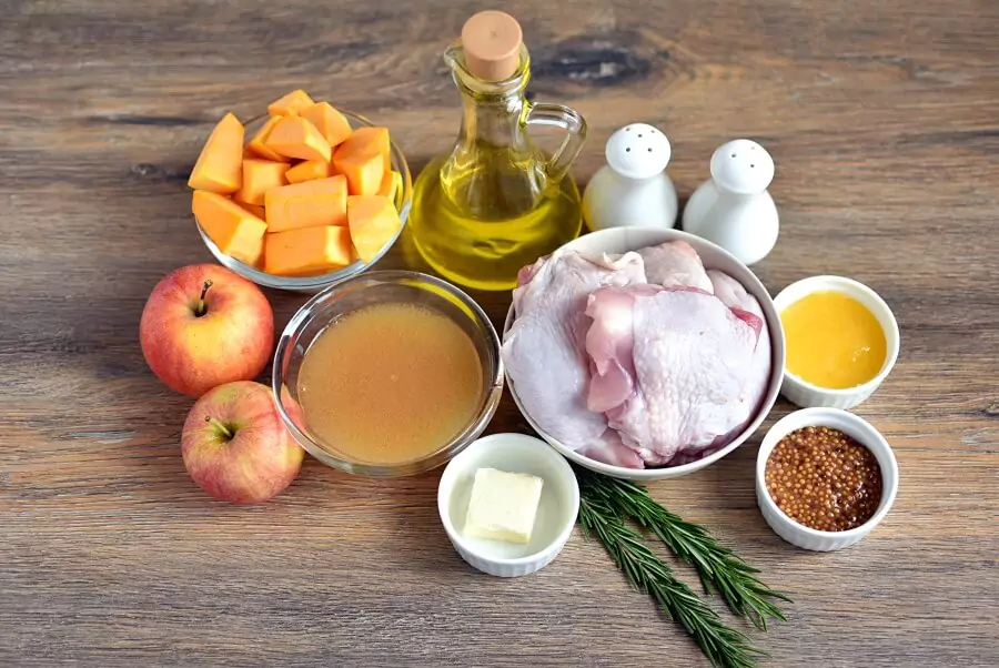 Ingredients for Apple Cider Glazed Chicken