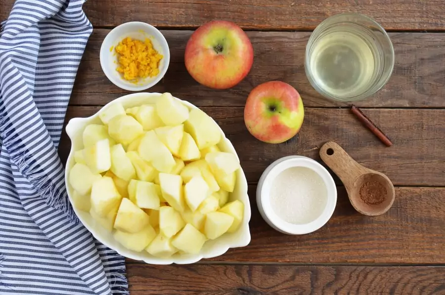 Ingredients for Apple Jam