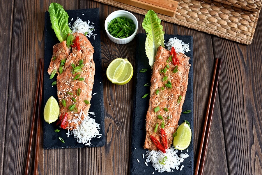 How to serve Asian Salmon in Foil