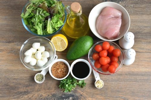 Avocado Caprese Chicken Salad With Balsamic Vinaigrette Recipe - Cook ...