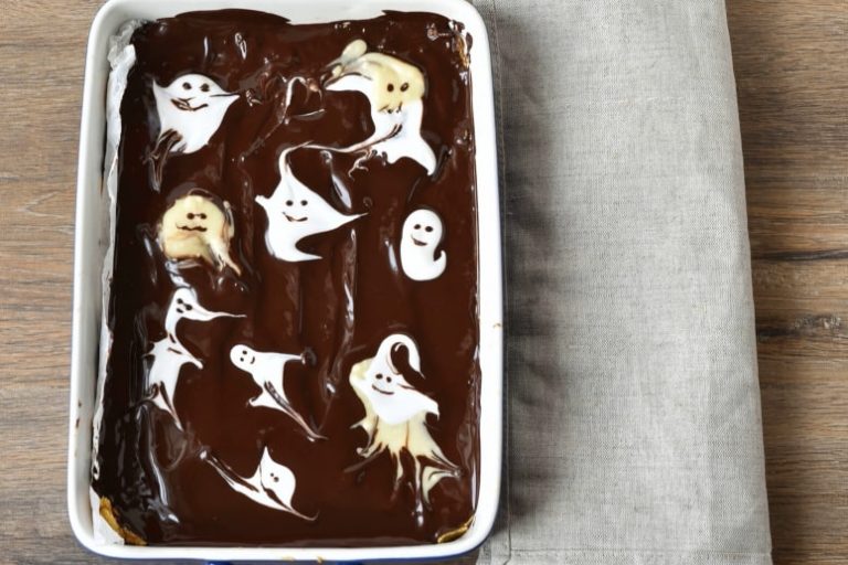Step 7 - Boo! Chocolate Peanut Butter Bars