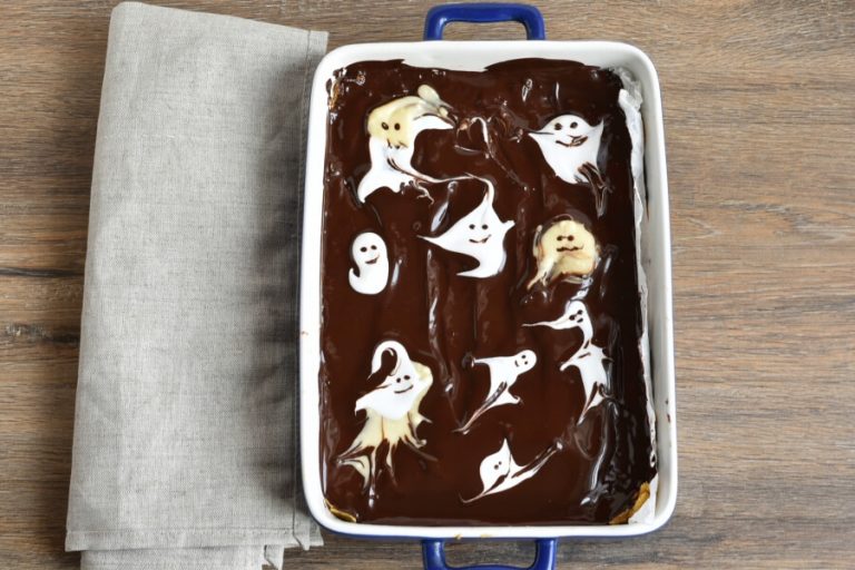 Step 6 - Boo! Chocolate Peanut Butter Bars