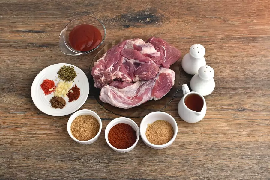 Ingredients for Carolina Pulled Pork