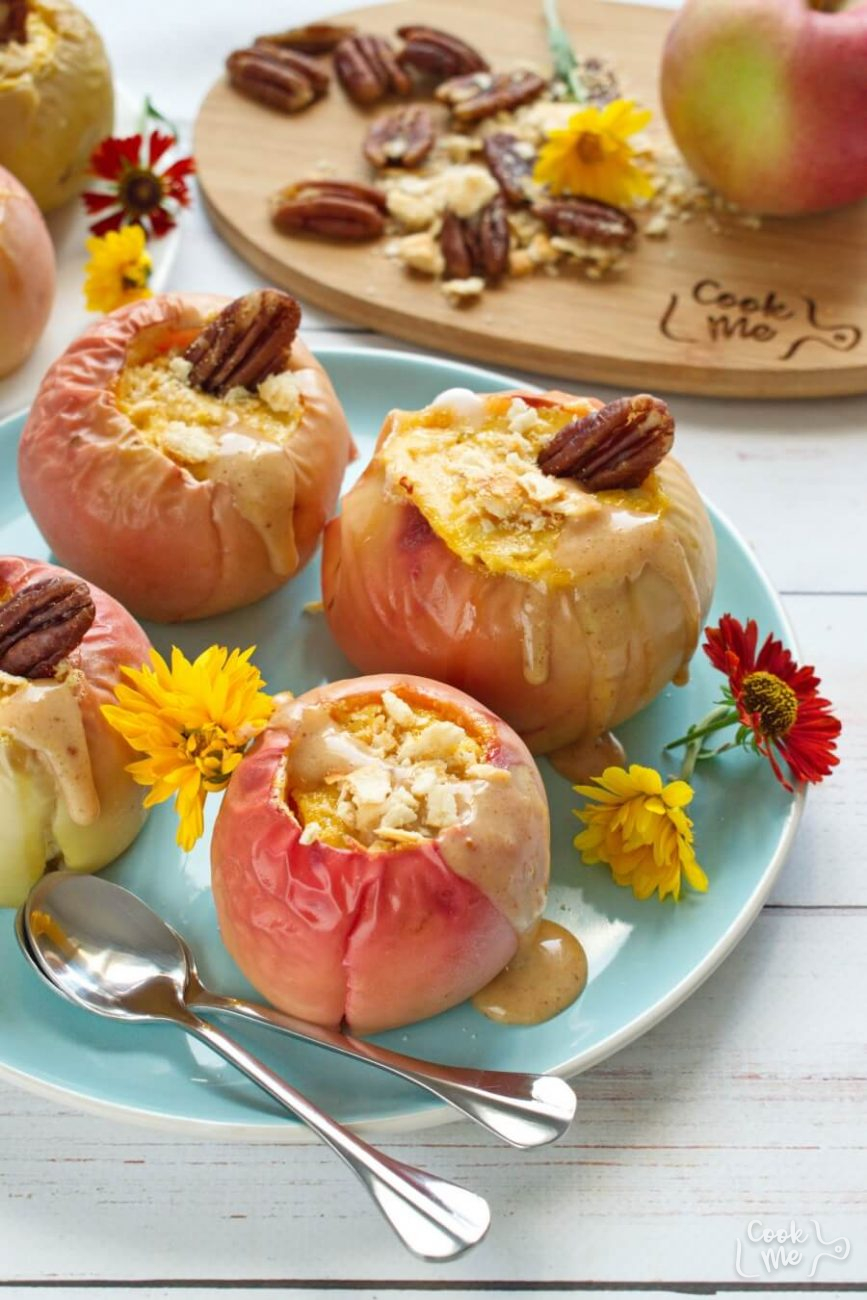 Cheesecake Stuffed Baked Apples Recipe - Cook.me Recipes