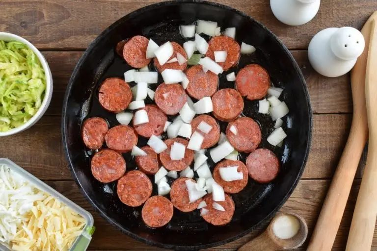 Step 2 - Gluten Free Cheesy Sausage Zucchini Rice Skillet