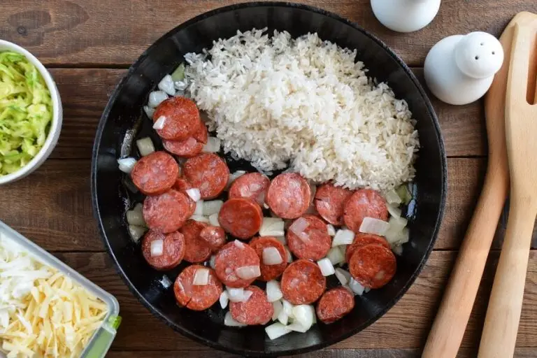 Step 3 - Gluten Free Cheesy Sausage Zucchini Rice Skillet